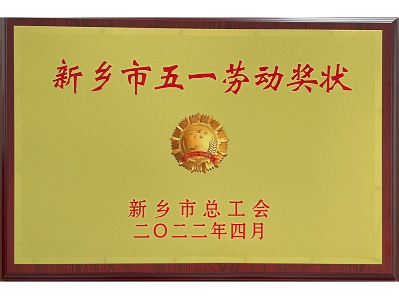 新乡市五一劳动奖状