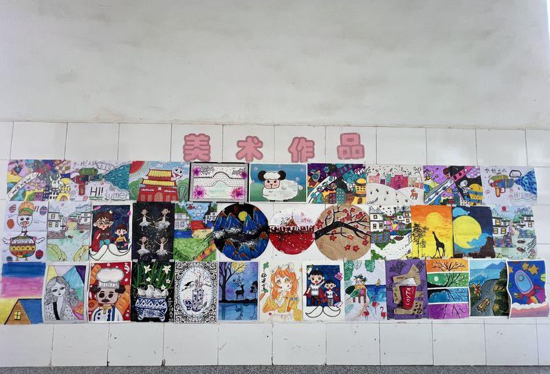 2022年6月14日道清路小学西校区学生美术作品展